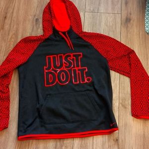 Nike "just do it" Therma Fit women's size large hoodie